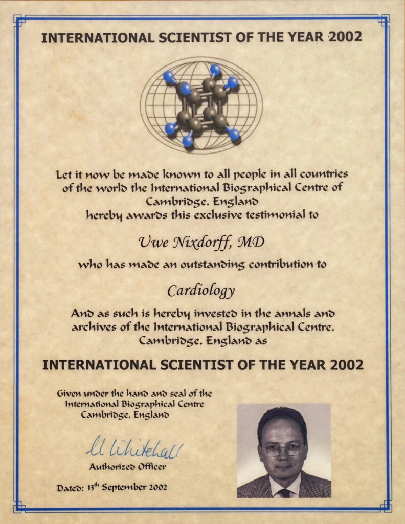 International Scientist of the Year · 2002