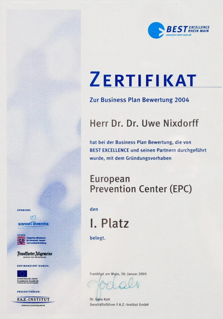 BEST EXCELLENCE Rhein-Main · 1-е место