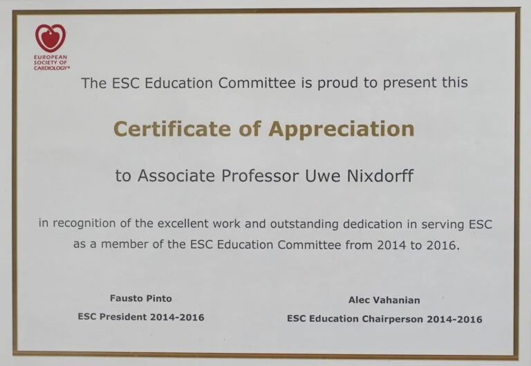 ESC Education Committee · 2014–2016